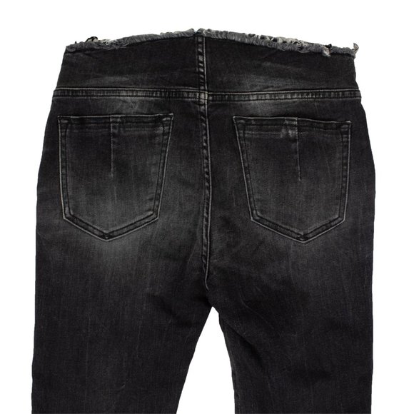 NEW UNRAVEL PROJECT Denim Dark Lace-Up Skinny Jeans Size 25 $895 - Picture 5 of 5